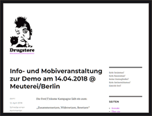 Tablet Screenshot of drugstore-berlin.de